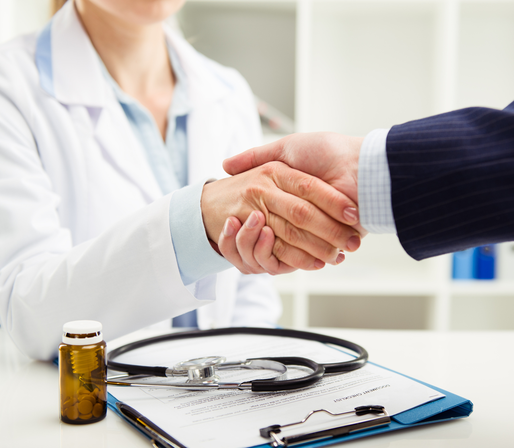Meeting in medical clinic